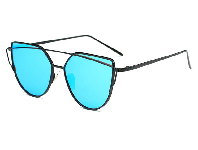 Brand Designer Cat Eye Sunglasses Women's Fashion Sun Glasses Women's Mirror Fashion Eyewear