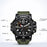 New Best Seller Men's Military Watch 50m Waterproof LED Quartz Clock Sports Watch, Luminous, Multiple Time Zones, Shock Resistant, Many Colors