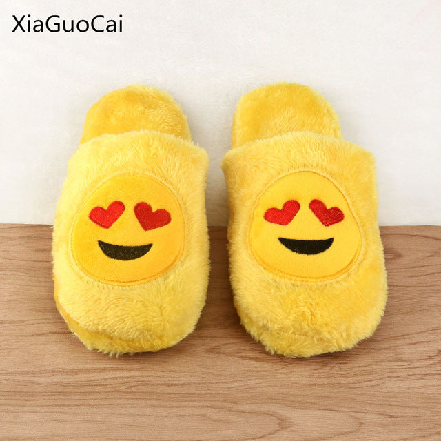 Furry Cute 2017 High Quality Women Slippers Winter Yellow Comfortable Unisex Slippers Cartoon Female Slippers X6 35