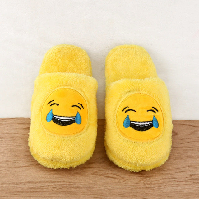 Furry Cute 2017 High Quality Women Slippers Winter Yellow Comfortable Unisex Slippers Cartoon Female Slippers X6 35