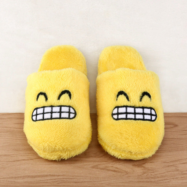 Furry Cute 2017 High Quality Women Slippers Winter Yellow Comfortable Unisex Slippers Cartoon Female Slippers X6 35