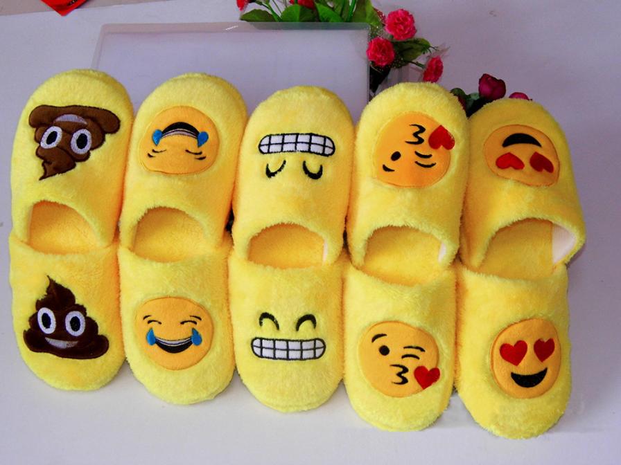Furry Cute 2017 High Quality Women Slippers Winter Yellow Comfortable Unisex Slippers Cartoon Female Slippers X6 35
