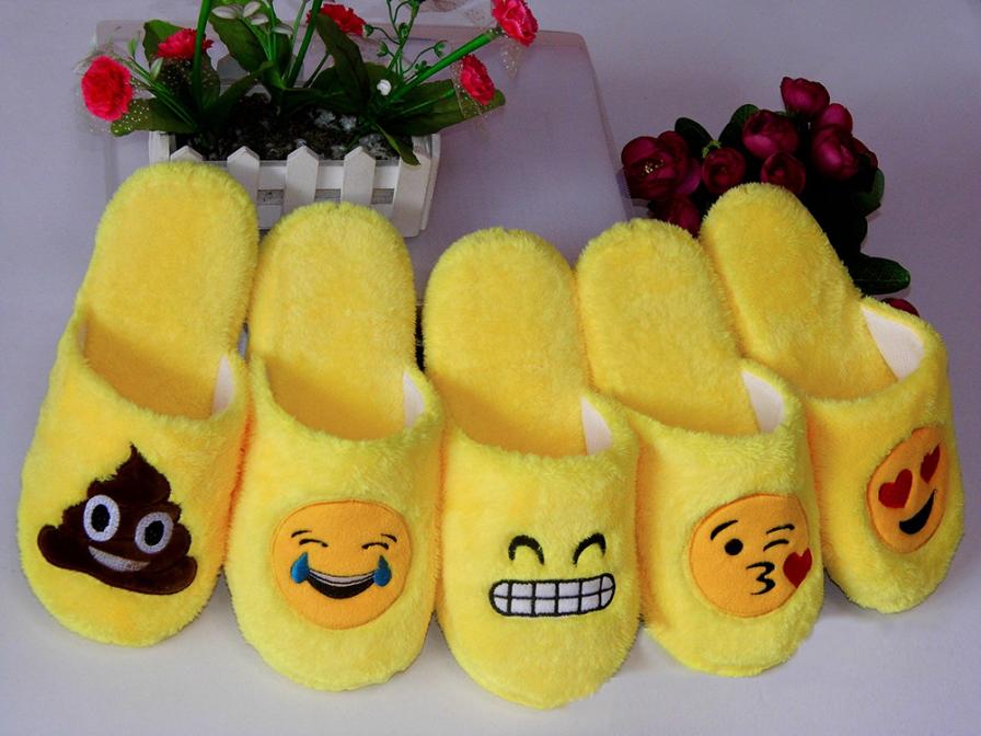 Furry Cute 2017 High Quality Women Slippers Winter Yellow Comfortable Unisex Slippers Cartoon Female Slippers X6 35