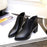 2017 Hot in the ultra-lo Fashion Women's Boots Casual Leather Boots Pointed Toe Buckle Warm  Women's Ankle Boots