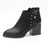 2017 Hot in the ultra-lo Fashion Women's Boots Casual Leather Boots Pointed Toe Buckle Warm  Women's Ankle Boots