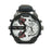 Fashionable Men's Big Round Dial Dual Time Display Quartz Wrist Watch With Cloth Band