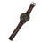 Fashionable Men's Big Round Dial Dual Time Display Quartz Wrist Watch With Cloth Band