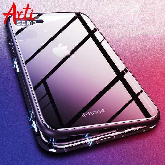 Magnetic Tempered Glass Case