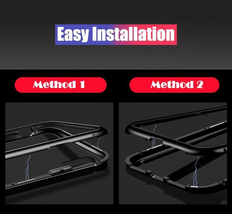 Magnetic Tempered Glass Case