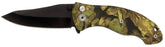 Maxam Patented Button Lock Knife Camo Design