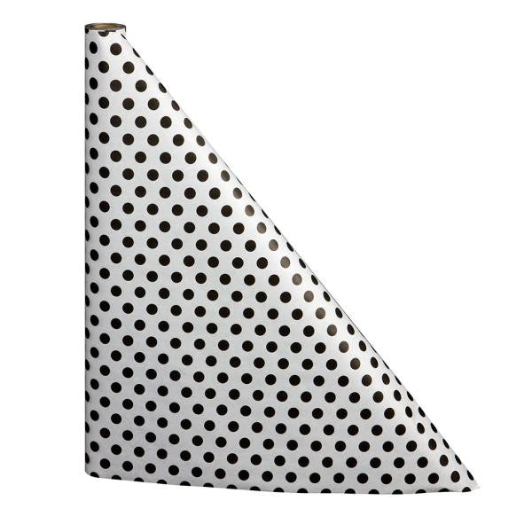 300 Black Polka Dot Table Cover